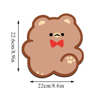 INS peles paliktnis Pretslīdēšanas paliktnis Mīlīgs korejiešu stila datora peles paliktnis Karikatūras biroja piederumi