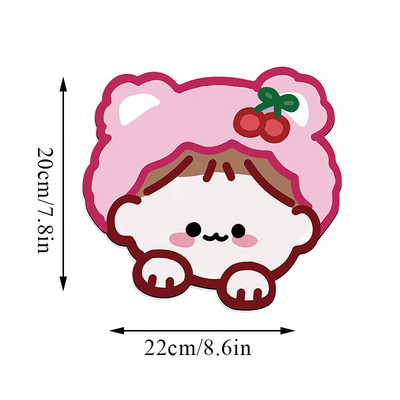 INS peles paliktnis Pretslīdēšanas paliktnis Mīlīgs korejiešu stila datora peles paliktnis Karikatūras biroja piederumi