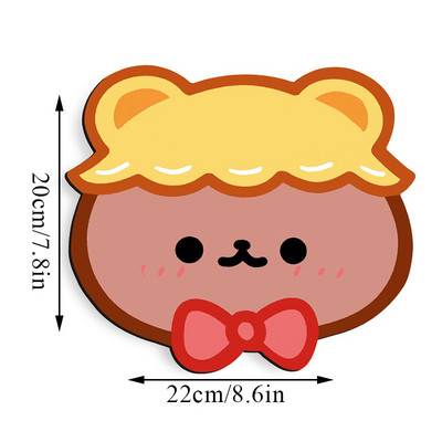 INS peles paliktnis Pretslīdēšanas paliktnis Mīlīgs korejiešu stila datora peles paliktnis Karikatūras biroja piederumi