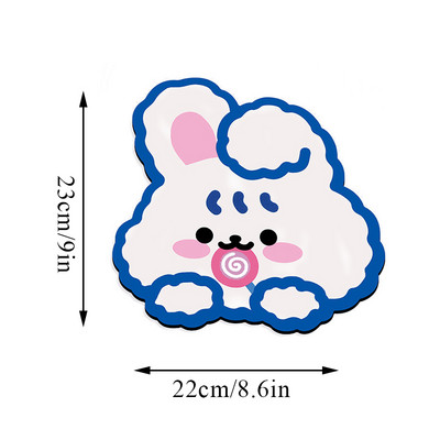 INS peles paliktnis Pretslīdēšanas paliktnis Mīlīgs korejiešu stila datora peles paliktnis Karikatūras biroja piederumi