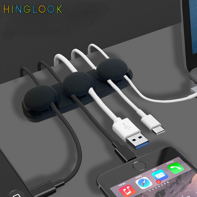Silikonski usb organizator Žičana kopča za stolni držač kabela Držač stolnog podatkovnog kabela Stezaljka za slušalice Podrška za stolne kabele
