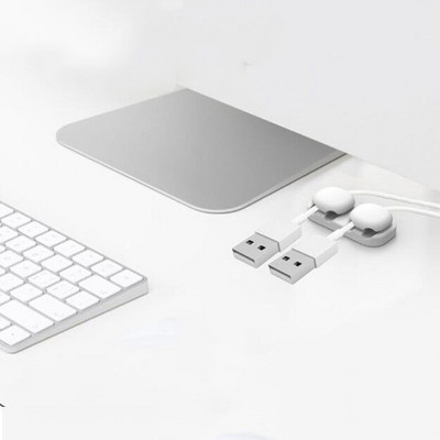 Silikono USB laikiklio vielos spaustukas, skirtas staliniam laido laikikliui Stalinis duomenų kabelio laikiklis Ausinių linijos spaustukas Stalinių kabelių palaikymas