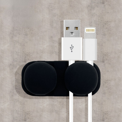 Silikono USB laikiklio vielos spaustukas, skirtas staliniam laido laikikliui Stalinis duomenų kabelio laikiklis Ausinių linijos spaustukas Stalinių kabelių palaikymas