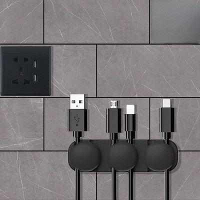 Silikono USB laikiklio vielos spaustukas, skirtas staliniam laido laikikliui Stalinis duomenų kabelio laikiklis Ausinių linijos spaustukas Stalinių kabelių palaikymas