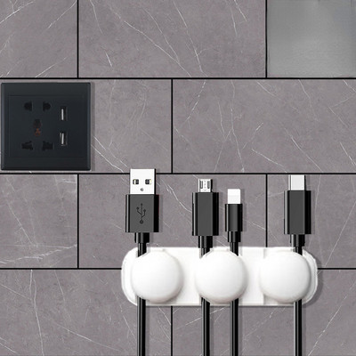 Silikono USB laikiklio vielos spaustukas, skirtas staliniam laido laikikliui Stalinis duomenų kabelio laikiklis Ausinių linijos spaustukas Stalinių kabelių palaikymas