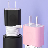 2 u 1 silikonski zaštitnik punjača Namotač podatkovnog kabela Vodootporna zaštitna maska punjača za višekratnu upotrebu Prikladna za 20w/18w punjač