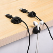 5 komada silikonskog namotača kabela Organizator Uredski stolni set Žica Držač podatkovne linije Samoljepljivi učvršćivač linije Pribor za školski stol