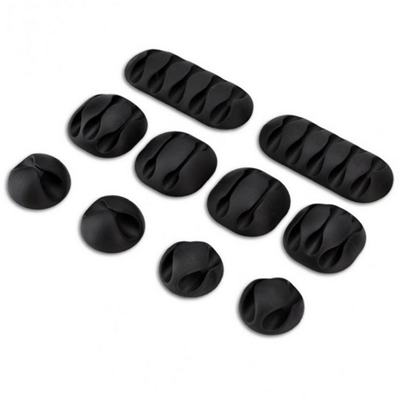 5 komada silikonskog namotača kabela Organizator Uredski stolni set Žica Držač podatkovne linije Samoljepljivi učvršćivač linije Pribor za školski stol