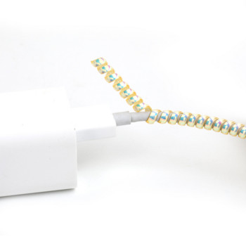 1.6M USB протектор за кабел Зарядно устройство Органайзер Калъф Защита на кабела Кабел за управление Държач за кабел Пружина Защитен калъф за линия за данни