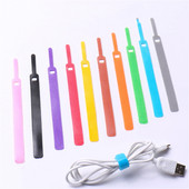 50 kom/set Ljepljiva omča Kuka i omča Remen Vezice za kabele Višekratni stolni žičani organizator Samoljepljivi držač kopče Vezice Remen