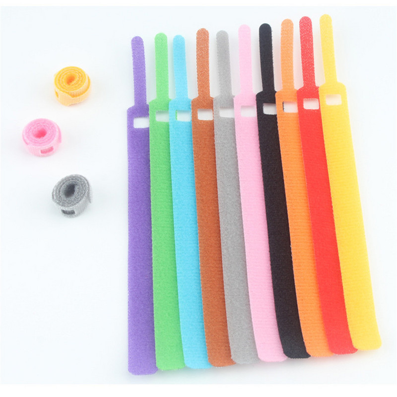 50 kom/set Ljepljiva omča Kuka i omča Remen Vezice za kabele Višekratni stolni žičani organizator Samoljepljivi držač kopče Vezice Remen