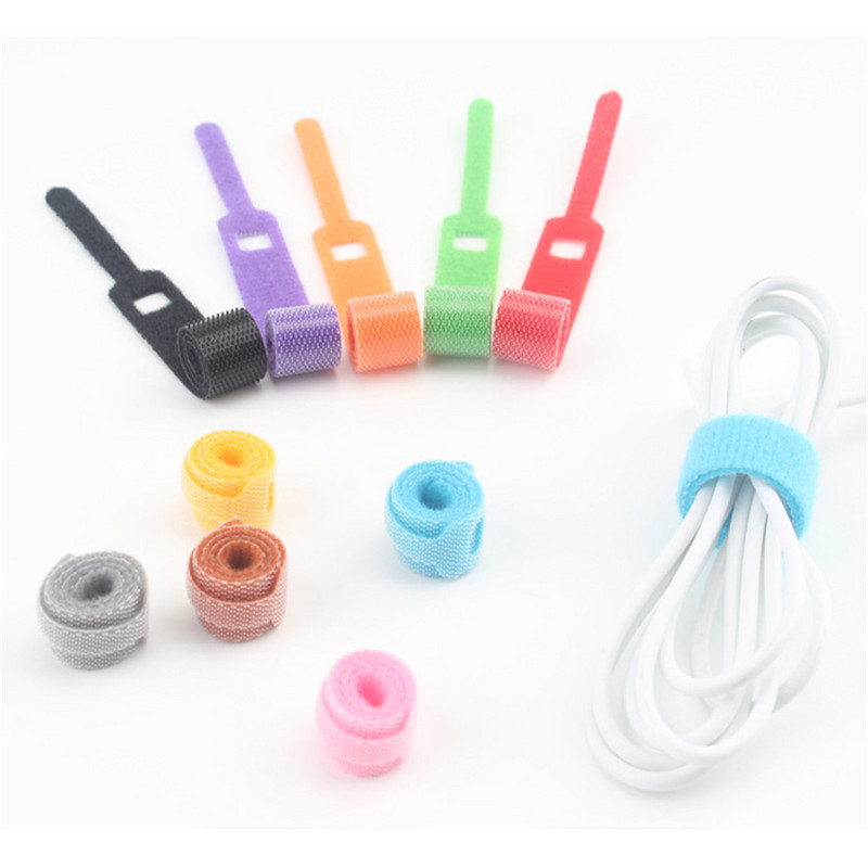 50 kom/set Ljepljiva omča Kuka i omča Remen Vezice za kabele Višekratni stolni žičani organizator Samoljepljivi držač kopče Vezice Remen