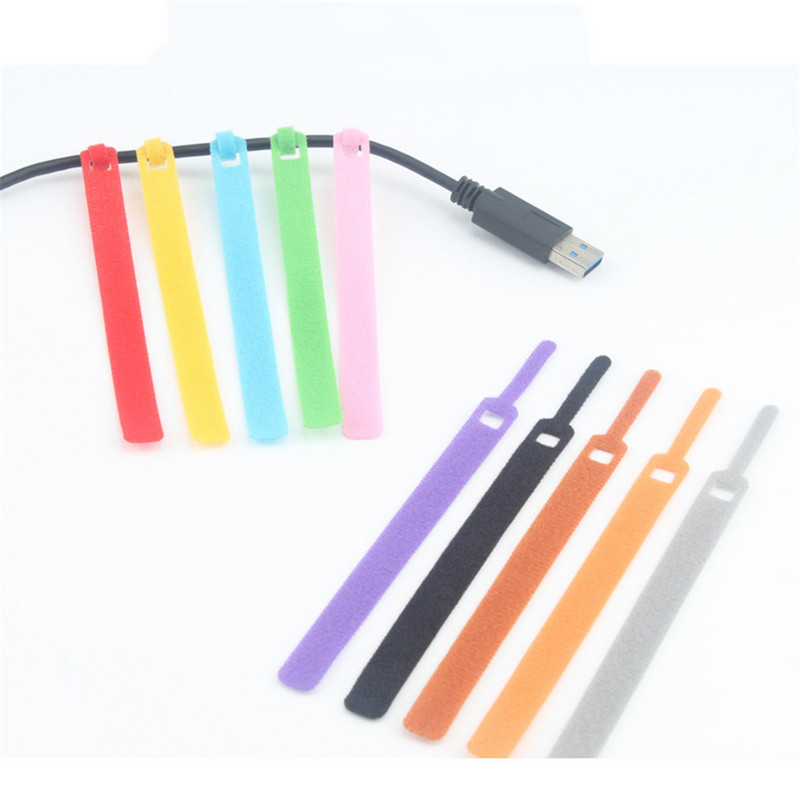 50 kom/set Ljepljiva omča Kuka i omča Remen Vezice za kabele Višekratni stolni žičani organizator Samoljepljivi držač kopče Vezice Remen