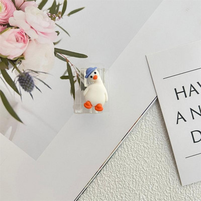 Laadimiskaabli kaitsja armas multikas läbipaistev andmeliini kaitsekate laadija juhtme haldus iPhone Xiaomi Huawei jaoks