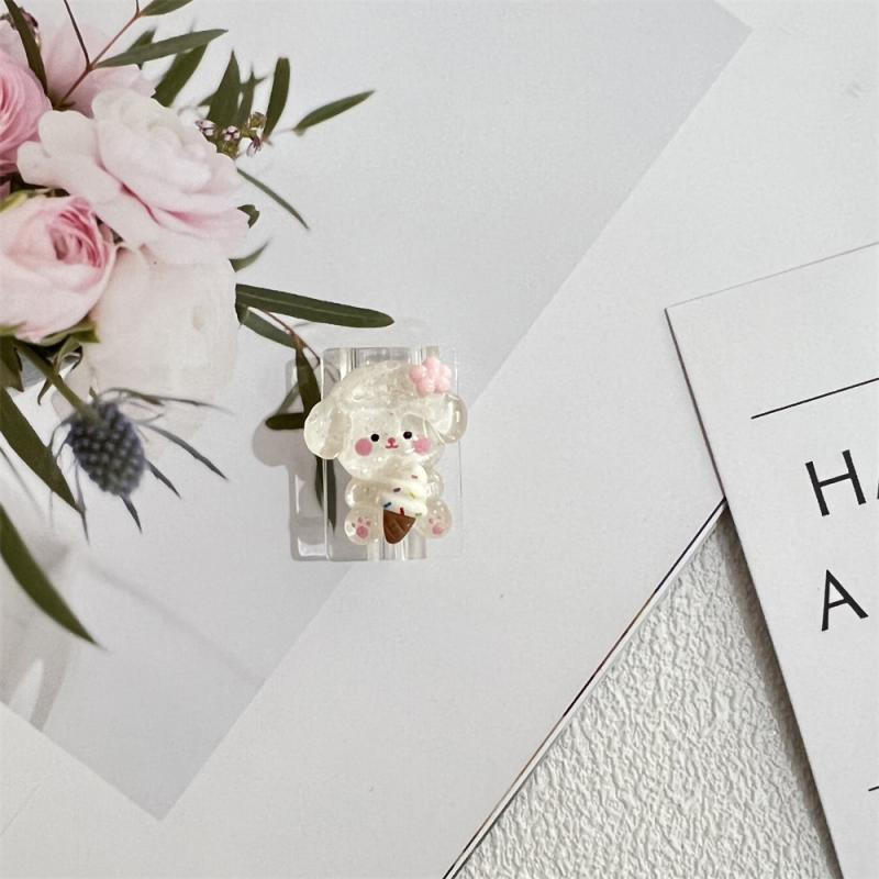 Laadimiskaabli kaitsja armas multikas läbipaistev andmeliini kaitsekate laadija juhtme haldus iPhone Xiaomi Huawei jaoks