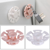 Organizator de cabluri 2 buc. Cârlig pentru suport de sârmă fără urme de gestionare a cablului USB Protector de organizator de cabluri de perete cu perforare gratuită