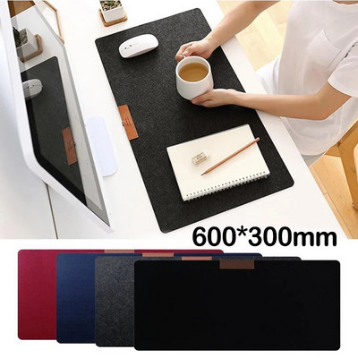 Nagy irodai számítógépes asztali szőnyeg asztali billentyűzet nagy egérpad laptop párna íróasztal csúszásmentes filc szőnyeg Gamer egérpad matrac 600*300mm