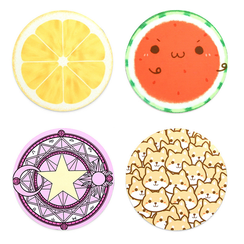 Aubess 14 stilova podloga za miš Slatka okrugla dodatna oprema za računalne igre Planet Series Gumena neklizajuća tipkovnica Podloga za miš Uredski stol Ma