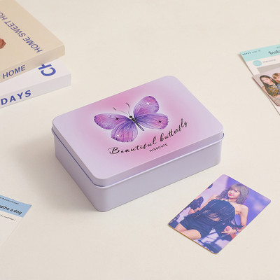 Saldi lipdukų dėžutė papuošalų dėžutė staliniams kompiuteriams metalinė dėžutė mokyklos raštinės reikmenys, kuriuos lengva nešioti metalinė didelės talpos laikymo dėžutė