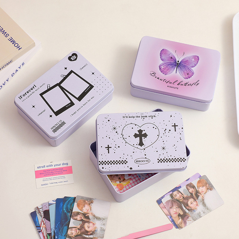 Saldi lipdukų dėžutė papuošalų dėžutė staliniams kompiuteriams metalinė dėžutė mokyklos raštinės reikmenys, kuriuos lengva nešioti metalinė didelės talpos laikymo dėžutė