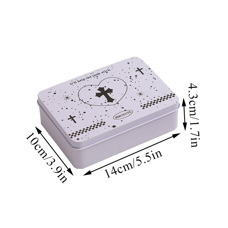 Saldi lipdukų dėžutė papuošalų dėžutė staliniams kompiuteriams metalinė dėžutė mokyklos raštinės reikmenys, kuriuos lengva nešioti metalinė didelės talpos laikymo dėžutė