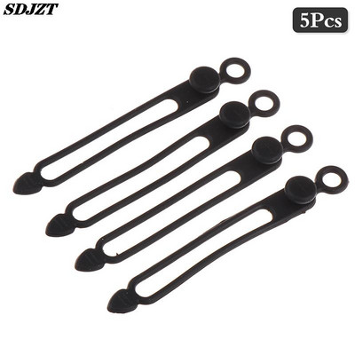 4 bucăți înfășurător de cablu din silicon pentru căști Clip pentru încărcător Organizator de cabluri de gestionare a cablului de sârmă Suport de fixare a cablului Curea pentru cablu