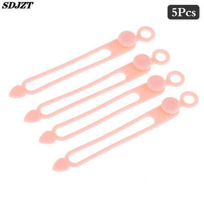 4 bucăți înfășurător de cablu din silicon pentru căști Clip pentru încărcător Organizator de cabluri de gestionare a cablului de sârmă Suport de fixare a cablului Curea pentru cablu