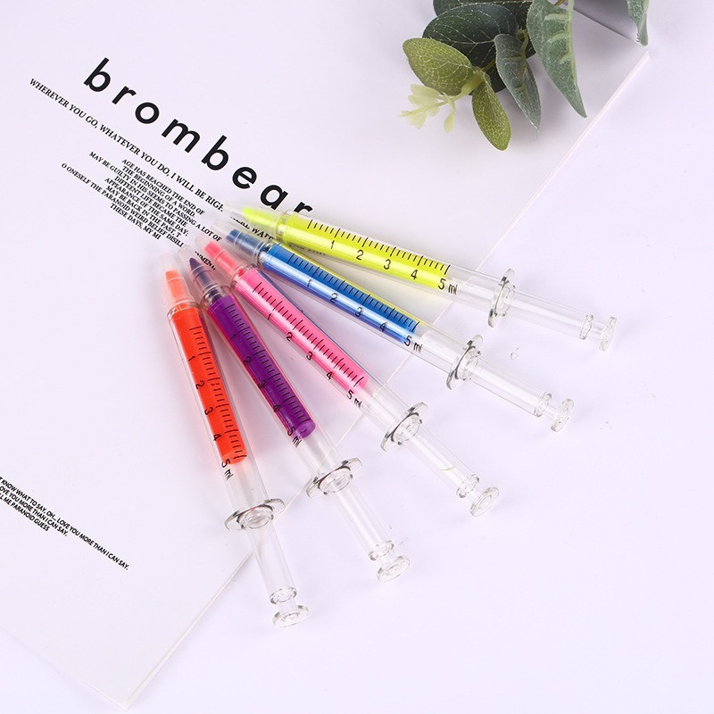 6 kom / pakiranje, nova novost Olovka za pisce Štrcaljka za označavanje Fluorescentna igla cijev Vodene boje Noćna pisaća olovka