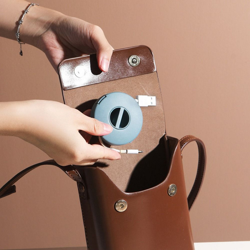 Mini kutija za pohranu kabela Rotirajuća kutija za upravljanje žicama Usb podatkovni kabel Žičani stalak Prijenosni uređaj za namatanje žice Stolni organizator