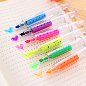 1 бр. Флуоресцентна химикалка Симпатична креативна флуоресцентна писалка Маркирана студентска канцеларска писалка