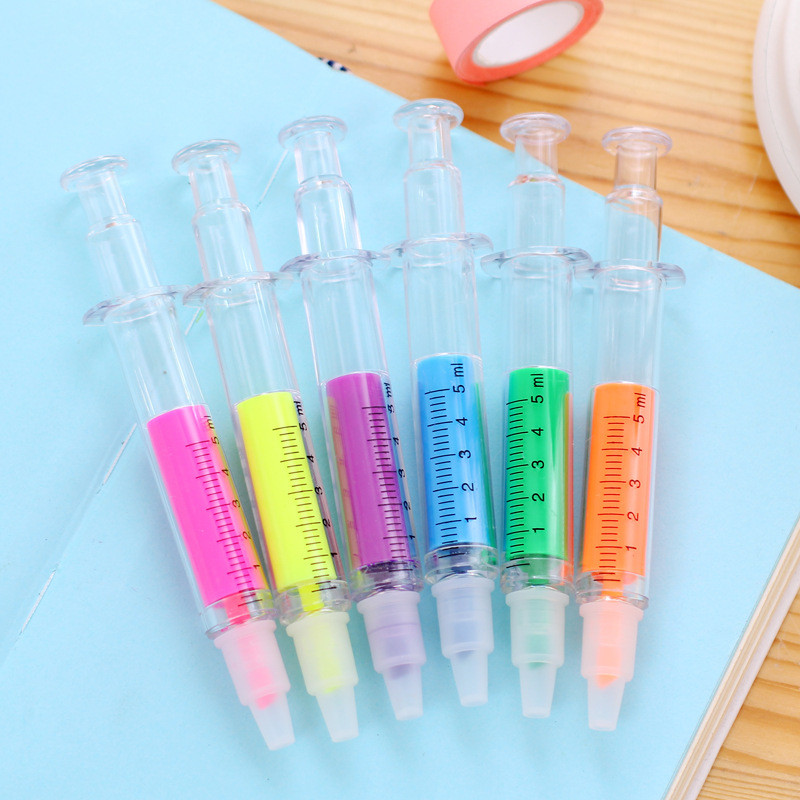 1 ks fluorescenčné pero roztomilé kreatívne fluorescenčné pero označené študentské písacie potreby zvýrazňovač