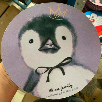 20 см кръгла подложка за мишка Гумена подложка за мишка Kawaii Неплъзгаща се подложка за мишка за офис домашен компютър Компютърна подложка за игрално бюро