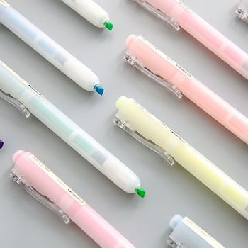 Μαρκαδόρος Student Stationery Διαφανής Τύπος Highlighter Αναλώσιμα γραφείου DIY Scrapbooking Diary Planner Fluorescent Pen