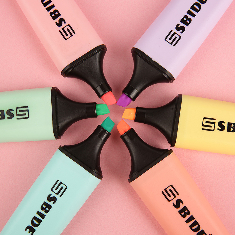 1 kom. Slatka olovka za označavanje, pastelni marker, japanske fluorescentne olovke, šareni školski pribor, veleprodaja korejskog pribora za pisanje