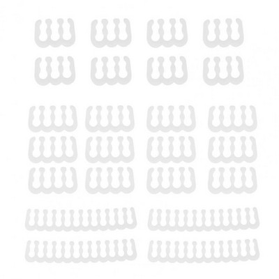 Скоба за кабел за многократна употреба за управление на настолни компютри 24 бр./компл. PP кабелен гребен 6/8/24-пинов кабел за организатор на компютърно захранване за настолен компютър