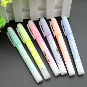6 τμχ Novelty Scent 6 Χρώματα Highlighter Μαρκαδόρος Μαρκαδόρος Σχολικά Προμήθεια Σημάδι Υλικό Μαρκαδόρος Escolar Scribble Pen
