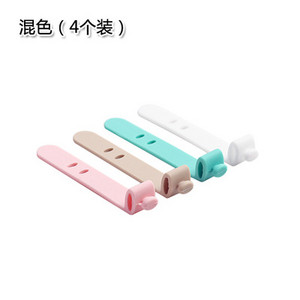 4 bucăți organizatoare de cabluri reutilizabile din silicon Suport pentru cabluri Suport Căști PC Wire Wrap Curele de fixare Organizatori de management