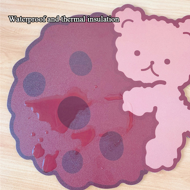 Podloga za miša sa slatkim crtićima Čokoladni medvjed Gumena podloga za studentsku bilježnicu Zaštitna podloga za tipkovnicu Uredska stolna podloga za miša protiv klizanja