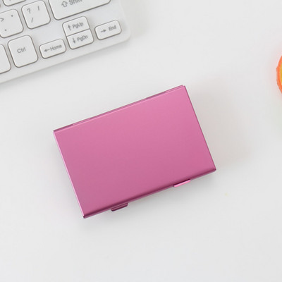 Uus kahekihiline alumiiniumsulamist visiitkaardihoidja Metallkarbis ühevärviline krediitkaardihoidja Kontori nimekaardi ümbrise organiseerijad