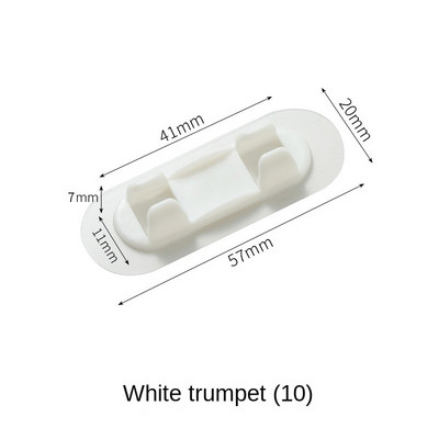 Единична кука Фиксираща катарама Органайзер 10 бр. Държач за тел Акрилно стенно окабеляване Съхранение Артефакт Бобина Устройство за навиване Самозалепващо се