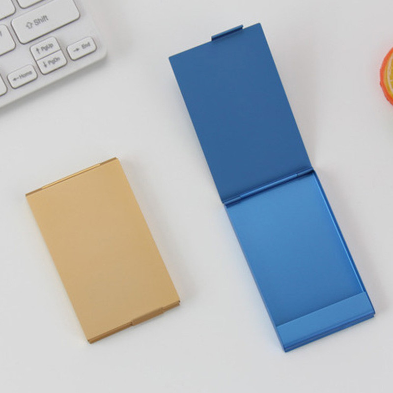 Držač posjetnica od nehrđajućeg čelika Metalna kutija Aluminijska kutija za kartice s imenima Novčanik Držač kreditne iskaznice Uredski materijal Praktična kutija