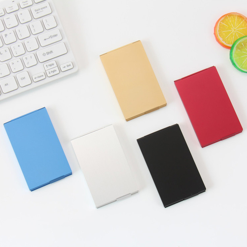 Držač posjetnica od nehrđajućeg čelika Metalna kutija Aluminijska kutija za kartice s imenima Novčanik Držač kreditne iskaznice Uredski materijal Praktična kutija