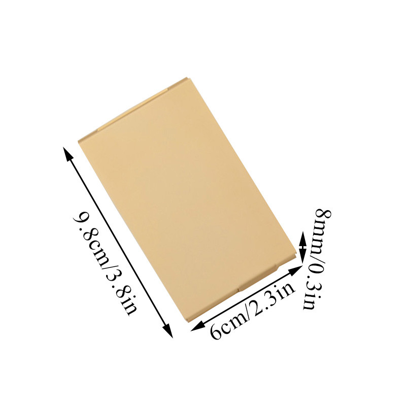 Držač posjetnica od nehrđajućeg čelika Metalna kutija Aluminijska kutija za kartice s imenima Novčanik Držač kreditne iskaznice Uredski materijal Praktična kutija