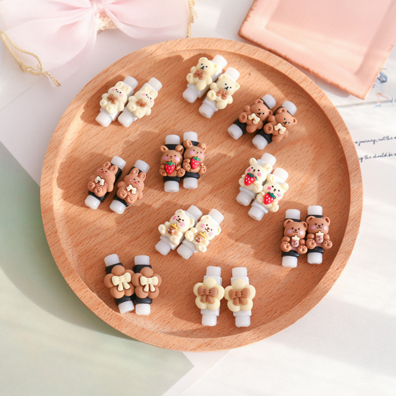 2 kom podatkovni kabel u boji Zaštitna torbica Slatki crtani Kabel za punjenje mobilnog telefona Zaštita od loma Kabel za slušalice