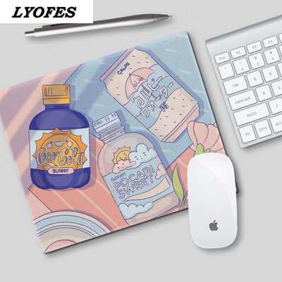 Лаптоп Подложка за мишка за офис Домашен компютър Компютърна клавиатура Сладка подложка за мишка Kawaii Подложка за бюро Deskpad Gaming Desk Mats Gamer 22x18cm