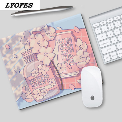 Лаптоп Подложка за мишка за офис Домашен компютър Компютърна клавиатура Сладка подложка за мишка Kawaii Подложка за бюро Deskpad Gaming Desk Mats Gamer 22x18cm