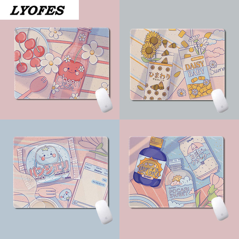 Лаптоп Подложка за мишка за офис Домашен компютър Компютърна клавиатура Сладка подложка за мишка Kawaii Подложка за бюро Deskpad Gaming Desk Mats Gamer 22x18cm