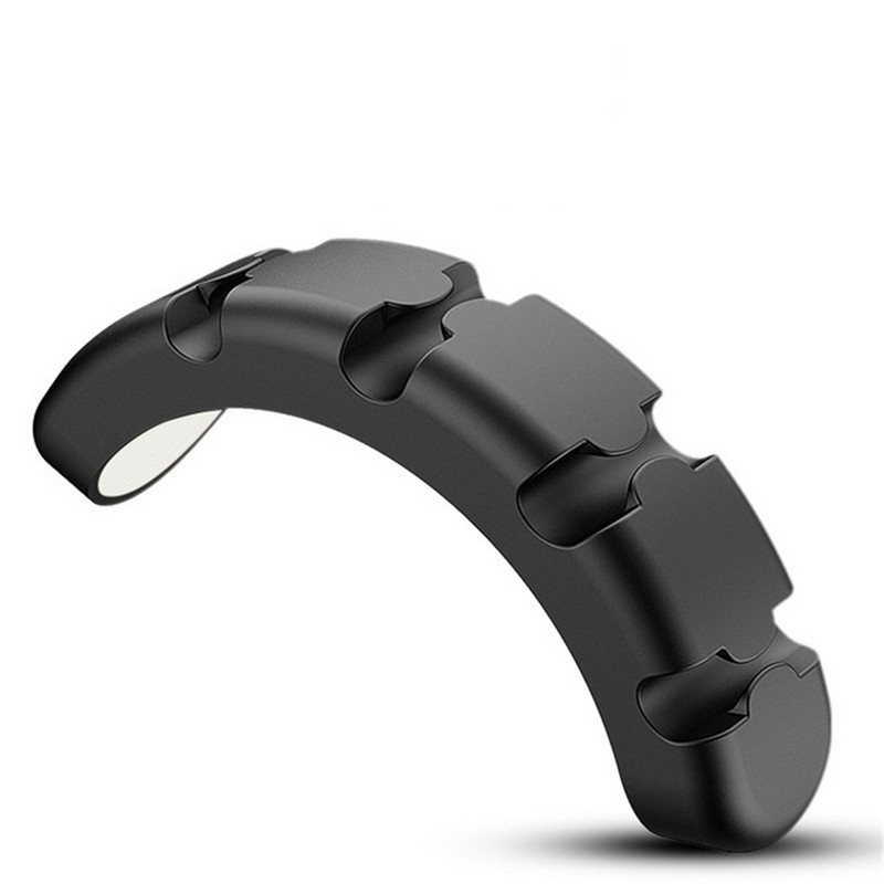 Kawaii Bear Silikonski kabel Organizator Popravljač linije Stezaljka za slušalice Punjač Žica Držač podatkovne linije Stolni dodaci Uredski materijal