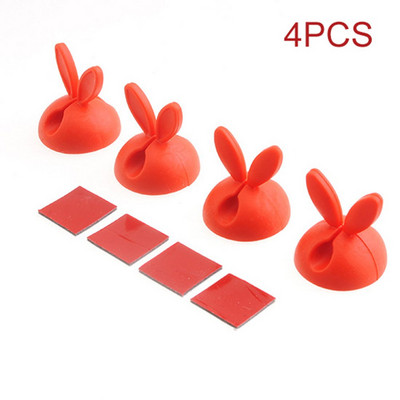 4 buc. Clipuri organizatoare de cabluri de gestionare a cablurilor de birou Încărcare USB Înfășurator de linie de date Manager de cablu autoadeziv Clemă fixă