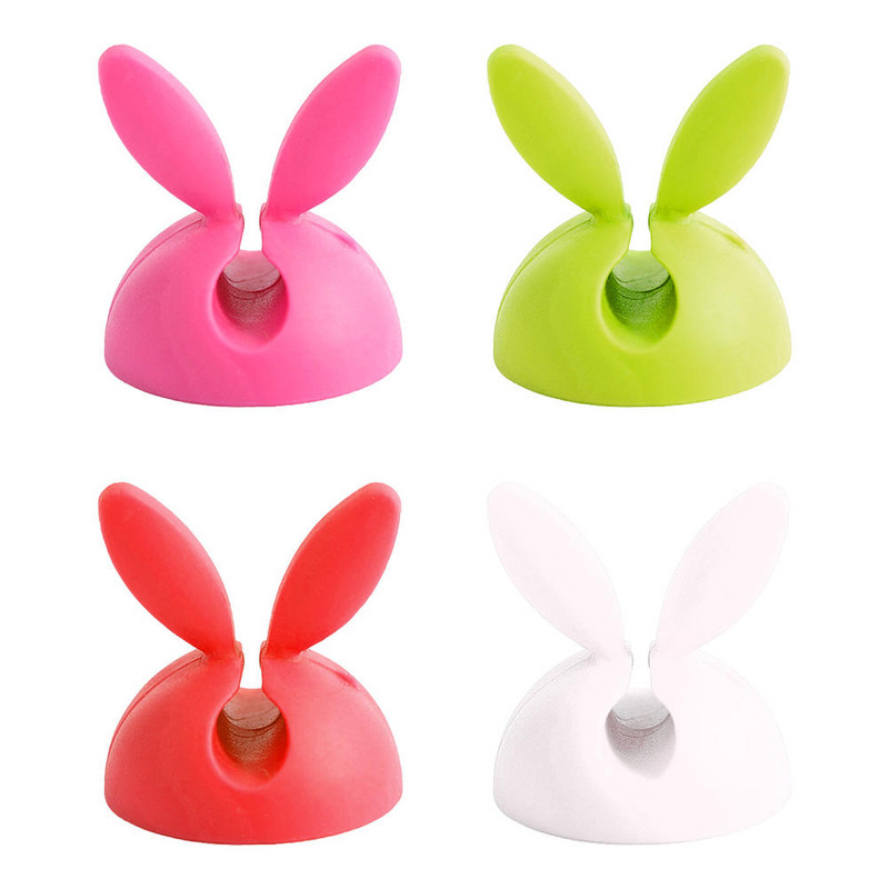 4 buc. Clipuri organizatoare de cabluri de gestionare a cablurilor de birou Încărcare USB Înfășurator de linie de date Manager de cablu autoadeziv Clemă fixă